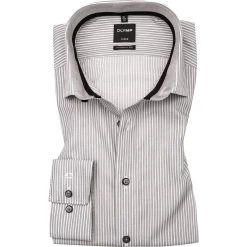 OLYMP Luxor Modern Fit 69EL 1310/89/68 Hemd, Baumwolle, Extra langer Arm, Schwarz-weiß gestreift, Schwarz-weiß