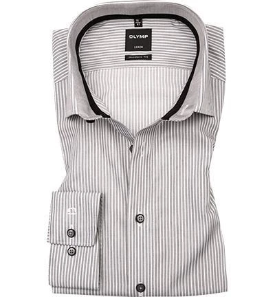 OLYMP Luxor Modern Fit 69EL 1310/89/68 Hemd, Baumwolle, Extra langer Arm, Schwarz-weiß gestreift, Schwarz-weiß 2 OLYMP Luxor Modern Fit 69EL 1310/89/68 Hemd, Baumwolle, Extra langer Arm, Schwarz-weiß gestreift, Schwarz-weiß – Bild 2