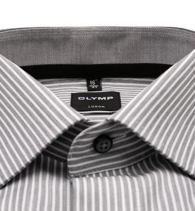 OLYMP Luxor Modern Fit 69EL 1310/89/68 Hemd, Baumwolle, Extra langer Arm, Schwarz-weiß gestreift, Schwarz-weiß 3 OLYMP Luxor Modern Fit 69EL 1310/89/68 Hemd, Baumwolle, Extra langer Arm, Schwarz-weiß gestreift, Schwarz-weiß – Bild 3