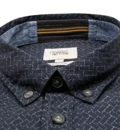 camel active Hemd 409115/6S05/47 Regular Fit, Baumwolle, Nachtblau gemustert, Nachtblau -hemdenverkauf 377842 norm2