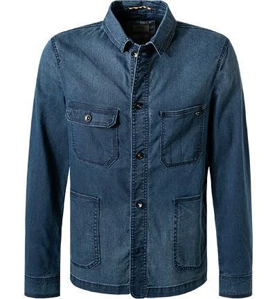 camel active Overshirt 442930/6815/46 Regular Fit, Baumwolle, Indigo meliert, Indigo 2 camel active Overshirt 442930/6815/46 Regular Fit, Baumwolle, Indigo meliert, Indigo – Bild 2