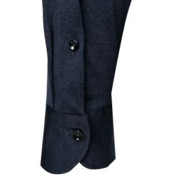 OLYMP Signature Tailored Fit 8504/84/14 Hemd, Schurwoll-Jersey, Dunkelblau, Nachtblau -hemdenverkauf 377905 norm4