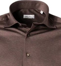 Stenströms Hemd 840000/8270/280 Jersey, Dunkelbraun meliert, Dunkelbraun -hemdenverkauf 378061 norm2