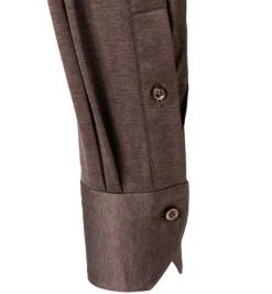 Stenströms Hemd 840000/8270/280 Jersey, Dunkelbraun meliert, Dunkelbraun -hemdenverkauf 378061 norm3