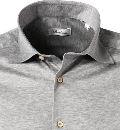 Stenströms Hemd 840000/8270/310 Jersey, Silbergrau meliert, Silber 3 Stenströms Hemd 840000/8270/310 Jersey, Silbergrau meliert, Silber – Bild 3