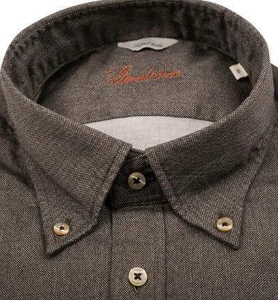 Stenströms Hemd 675261/8280/290 Fitted body, Baumwolle, Braun meliert, Braun 3 Stenströms Hemd 675261/8280/290 Fitted body, Baumwolle, Braun meliert, Braun – Bild 3