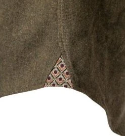 Stenströms Hemd 684261/1923/480 Fitted Body, Flanell, Jägergrün meliert, Jägergrün -hemdenverkauf 378076 norm4