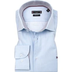 Tommy Hilfiger Hemd MW0MW20814/0GY Regular Fit, Bio Baumwolle, Hellblau