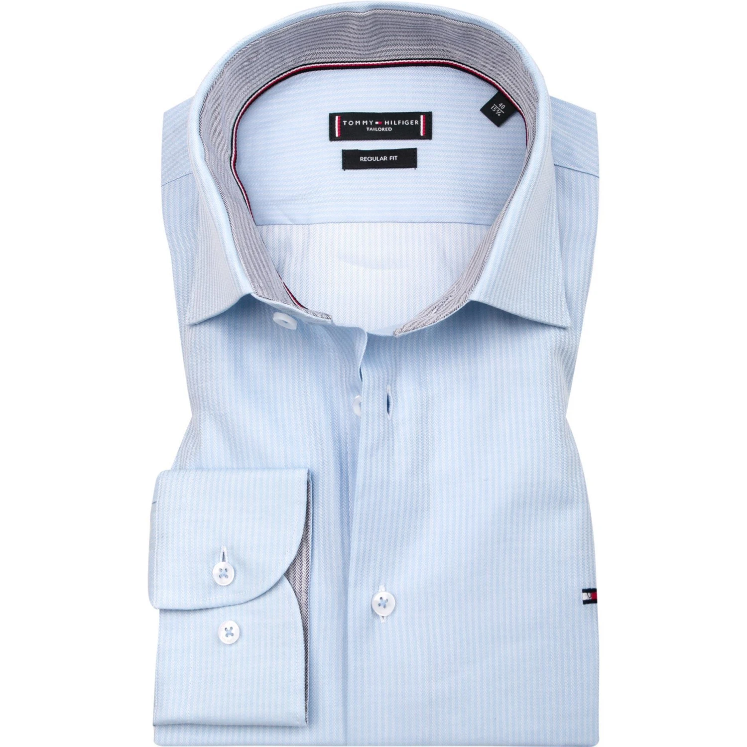 Tommy Hilfiger Hemd MW0MW20814/0GY Regular Fit, Bio Baumwolle, Hellblau 1 Tommy Hilfiger Hemd MW0MW20814/0GY Regular Fit, Bio Baumwolle, Hellblau