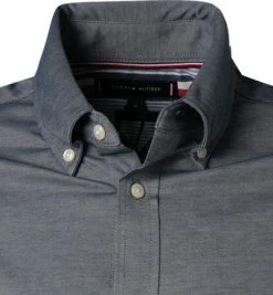 Tommy Hilfiger Hemd MW0MW20985/DCC Slim Fit, Baumwolle, Graublau meliert, Graublau -hemdenverkauf 378146 norm2
