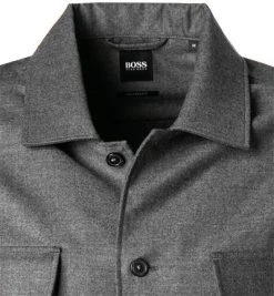 BOSS Overshirt Nolan 50458516/030 Relaxed Fit, Schurwolle, Grau meliert, Grau -hemdenverkauf 378212 norm2