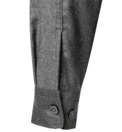 BOSS Overshirt Nolan 50458516/030 Relaxed Fit, Schurwolle, Grau meliert, Grau -hemdenverkauf 378212 norm4