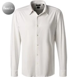 BOSS Hemd Hank 50459929/100 Slim Fit, Funktionsmaterial, Weiß