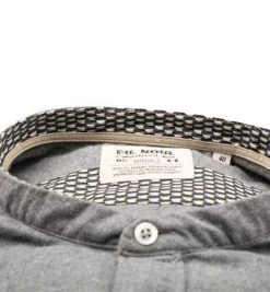 FIL NOIR Hemd Ancona 51582/04 Shaped Fit, Flanell CO2-Neutral, Grau meliert, Grau -hemdenverkauf 378241 norm2
