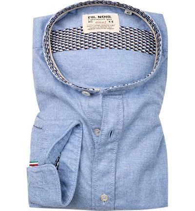 FIL NOIR Hemd Ancona 51582/62 Shaped Fit, Flanell CO2-Neutral, Hellblau meliert, Hellblau 2 FIL NOIR Hemd Ancona 51582/62 Shaped Fit, Flanell CO2-Neutral, Hellblau meliert, Hellblau – Bild 2