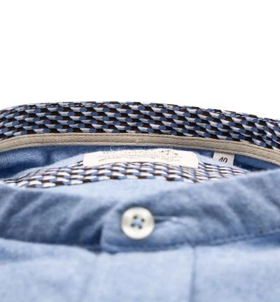 FIL NOIR Hemd Ancona 51582/62 Shaped Fit, Flanell CO2-Neutral, Hellblau meliert, Hellblau 3 FIL NOIR Hemd Ancona 51582/62 Shaped Fit, Flanell CO2-Neutral, Hellblau meliert, Hellblau – Bild 3