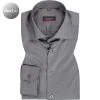 ETERNA Hemd 3377/X18K/35 Modern Fit, Mikrofaser atmungsaktiv, Asphaltgrau