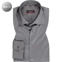 ETERNA Hemd 3377/X18K/35 Modern Fit, Mikrofaser atmungsaktiv, Asphaltgrau