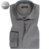 ETERNA Hemd 3377/F170/35 Slim Fit, Mikrofaser atmungsaktiv, Asphaltgrau