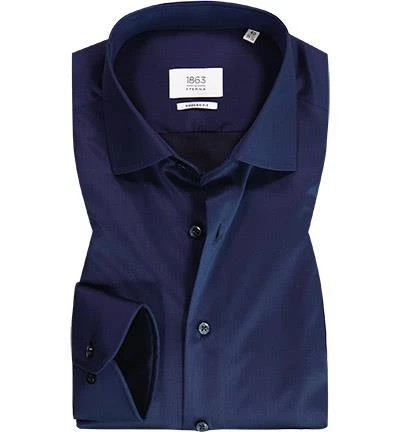 ETERNA modern fit 1683 8005/X687/18 Hemd, Baumwolle CO2-Neutral, Dunkelblau 2 ETERNA modern fit 1683 8005/X687/18 Hemd, Baumwolle CO2-Neutral, Dunkelblau – Bild 2
