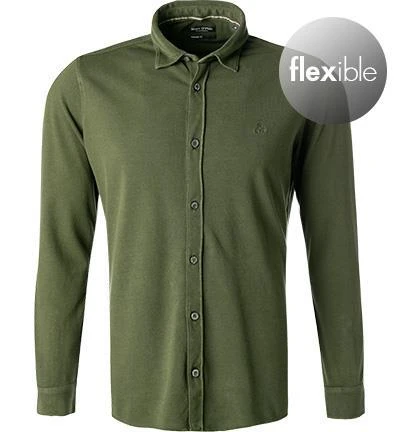 Marc O'Polo Hemd 128 2209 52068/428 Shaped Fit, Bio Baumwolle, Tannengrün 2 Marc O'Polo Hemd 128 2209 52068/428 Shaped Fit, Bio Baumwolle, Tannengrün – Bild 2