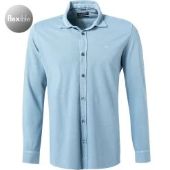Marc O'Polo Hemd 128 2209 52068/866 Shaped Fit, Bio Baumwolle, Blau