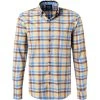 OLYMP Casual Modern Fit 4088/84/51 Hemd, Baumwolle, Gelb-blau kariert, Gelb