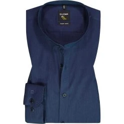 OLYMP No. Six Super Slim 2584/84/18 Hemd, Super Slim Fit, Baumwolle, Marineblau, Marine