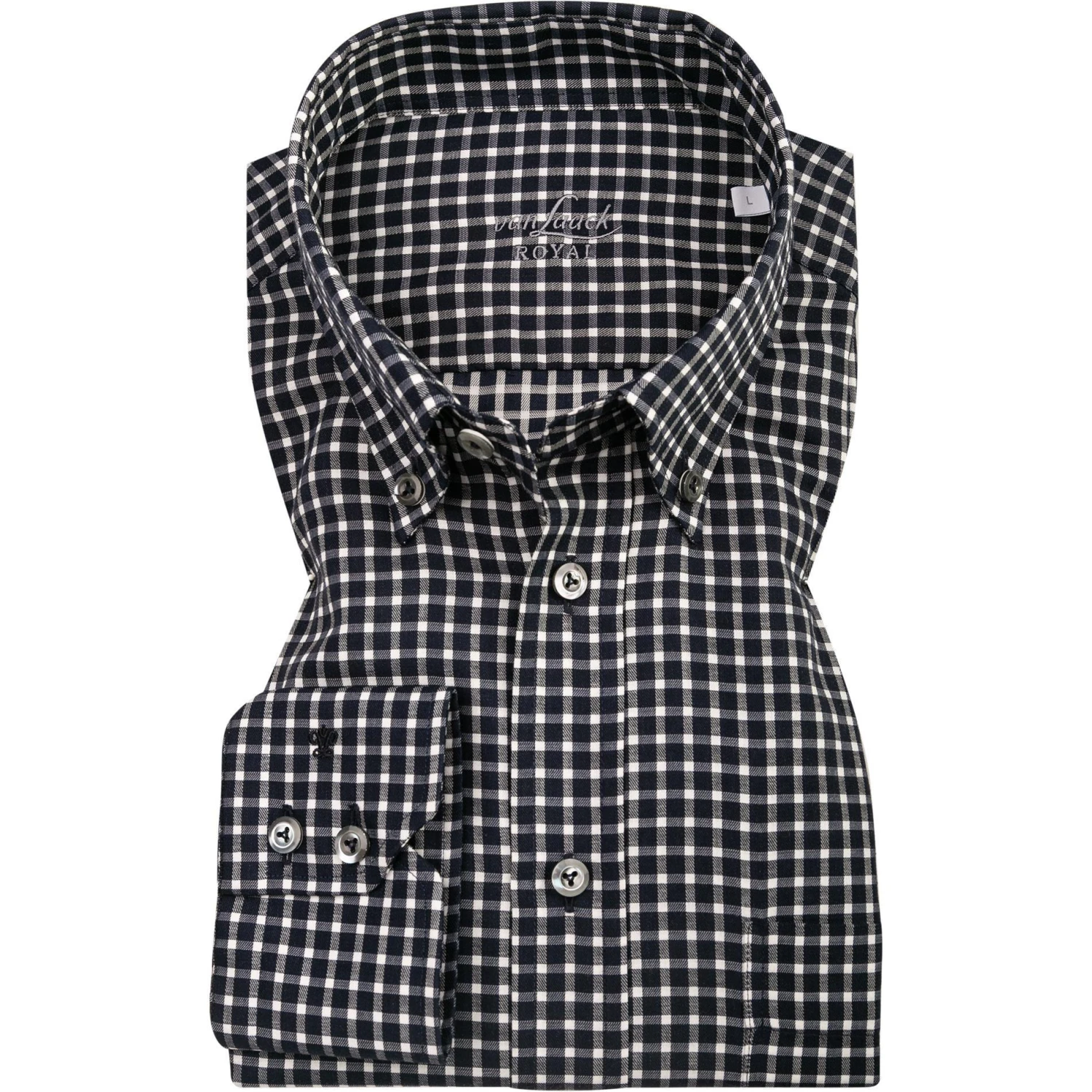 van Laack Hemd Comfort Fit 156537/RALON-CF/091 Baumwolle, Nachtblau kariert, Nachtblau 1 van Laack Hemd Comfort Fit 156537/RALON-CF/091 Baumwolle, Nachtblau kariert, Nachtblau