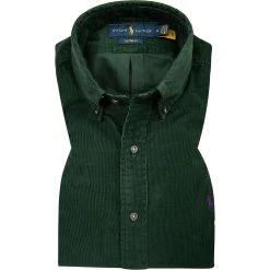Polo Ralph Lauren Hemd 710853123/001 Custom Fit, Feincord, Grün