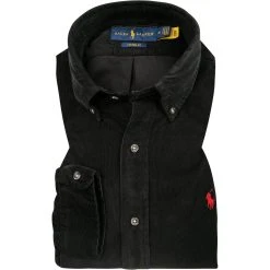 Polo Ralph Lauren Hemd 710853123/003 Custom Fit, Feincord, Schwarz