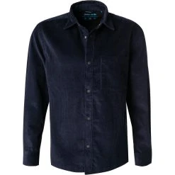 Pierre Cardin Hemd 31001/000/27770/9041 Overshirt, Modern Fit, Cord, Dunkelblau