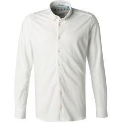 Pierre Cardin Hemd 06000/000/27661/9000 Slim Fit, Jersey, Extra langer Arm, Weiß