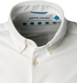 Pierre Cardin Hemd 06000/000/27661/9000 Slim Fit, Jersey, Extra langer Arm, Weiß -hemdenverkauf 378526 norm2