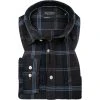 Marc O'Polo Hemd 129 7284 42322/B97 Regular Fit, Bio Baumwolle, Grau kariert, Grau