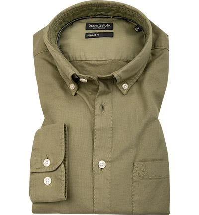 Marc O'Polo Hemd 128 7362 42190/421 Regular Fit, Bio Baumwolle, Grün 2 Marc O'Polo Hemd 128 7362 42190/421 Regular Fit, Bio Baumwolle, Grün – Bild 2
