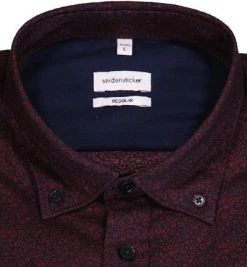Seidensticker Hemd 150842/49 Regular Fit, Baumwolle, Weinrot gemustert, Weinrot -hemdenverkauf 378574 norm2