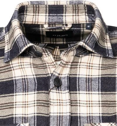 JOOP! Hemd Huug 30028570/405 Overshirt, Baumwolle, Beige-navy kariert, Beige-navy 3 JOOP! Hemd Huug 30028570/405 Overshirt, Baumwolle, Beige-navy kariert, Beige-navy – Bild 3