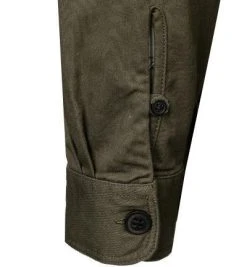 Pepe Jeans Overshirt Andrew PM307089/736 Baumwolle, Olivgrün -hemdenverkauf 378796 norm5