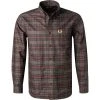 Fred Perry Hemd M2689/102 Baumwolle, Braun-bordeaux kariert, Braun