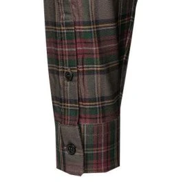 Fred Perry Hemd M2689/102 Baumwolle, Braun-bordeaux kariert, Braun -hemdenverkauf 378880 norm3