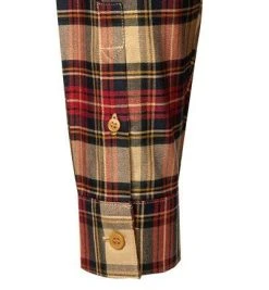 Fred Perry Hemd M2689/363 Baumwolle, Senf kariert, Senf -hemdenverkauf 378881 norm3