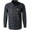 Fred Perry Hemd M2689/608 Baumwolle, Navy-flaschengrün kariert, Navy
