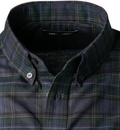 Fred Perry Hemd M2689/608 Baumwolle, Navy-flaschengrün kariert, Navy -hemdenverkauf 378882 norm2