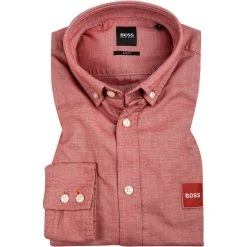 BOSS Hemd Mabsoot 50462815/611 Slim Fit, Baumwolle, Mauve meliert, Mauve