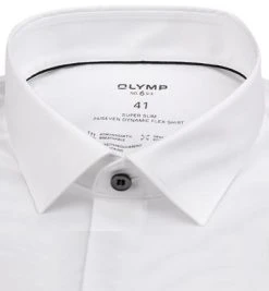 OLYMP No. Six 24/Seven Super Slim 2546/84/00 Hemd, Super Slim Fit, Mikrofaser Stretch, Weiß -hemdenverkauf 379180 norm2