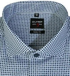 OLYMP Level Fiv Body Fit 2126/84/11 Hemd, Baumwolle, Bleu gemustert, Bleu 6 OLYMP Level Fiv Body Fit 2126/84/11 Hemd, Baumwolle, Bleu gemustert, Bleu -hemdenverkauf 379187 norm2