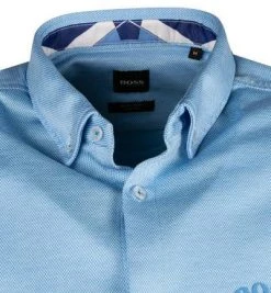 BOSS Hemd Biadia 50452428/495 Kurzarmhemd, Regular Fit, Baumwolle, Himmelblau -hemdenverkauf 379224 norm2