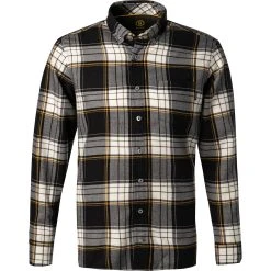 BOGNER Hemd Timt-2 5886/6962/026 Schurwolle, Schwarz kariert, Black