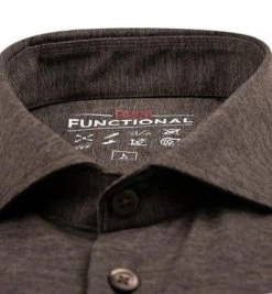 PURE Hemd 3386-21150/245 Funktionsmaterial, Dunkelbraun meliert, Dunkelbraun -hemdenverkauf 379271 norm2